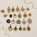 Women's Jewelry DIY Natural Stone Pendant Accessories Vacuum Plated Titanium Steel Necklace Earrings Semi Finished Accessories_ipsvogv.com