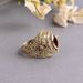 Sanjie Horse Eye Flip Ring For Men's Engagement Gift Handicrafts_ipsvogv.com