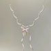 White Peach Dream" Pearl Bowknot Ribbon Necklace Exquisite Elegant Sweet Dreamy 2024 New Arrival_ipsvogv.com