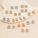 Trendy Popular Men's Earrings Inlaid With Zircon Metal Geometric Korean Version Of Women's Small And Versatile Ear_ipsvogv.com