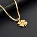 Light Luxury And High-end Four Leaf Necklace, 2023 New Trendy Internet Celebrity, Fashionable Temperament, Titanium_ipsvogv.com