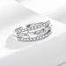Japanese Korean Fashion Zircon Metal Geometric Open Ring Personalized High Grade Index Finger Ring, Small And Cold Style_ipsvogv.com