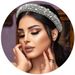 Shiny Rhinestone Thick Sponge Headband Full Of Diamonds Bridal Handmade Headdress Evening Dress Accessories_ipsvogv.com