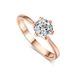 Fashionable and simple female ring Zircon micro inlaid platinum plated female engagement ring_ipsvogv.com