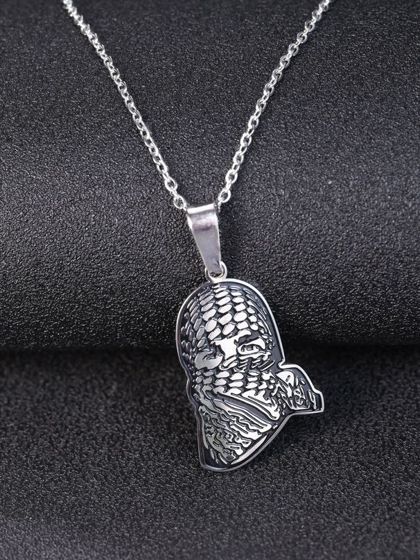 Hamas Stainless Steel Necklace Islamic Money Accessories Popular Jewelry Pendant Necklace_ipsvogv.com