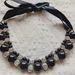 Fashion Jewelry Korean Style Pearl Inlaid Diamond Ribbon Necklace Short Women's Accessory_ipsvogv.com