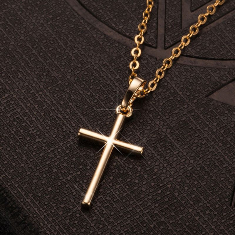 Cross Pendant, Collarbone Chain, Korean Version, Set With Zircon Necklace, New Women's Necklace_ipsvogv.com