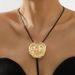 N12290 Metal Relief Flower ZA Same Style Light Luxury Sexy Adjustable Necklace_ipsvogv.com