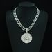 New Cancer Disc Pendant Symbolizes Strong Aquarius Hip Hop Cuban Chain Necklace_ipsvogv.com