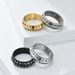 Nordic style double bevel Viking text titanium steel ring ring retro old personality men's literary hand jewelry_ipsvogv.com