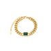Gold Cuban Chain Square High-end Niche Colorful Zircon Titanium Steel Bracelet Jewelry_ipsvogv.com