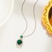 Emerald Titanium Steel Necklace, Female Niche Personality, Versatile Internet Red Collarbone Chain, Fashionable And_ipsvogv.com