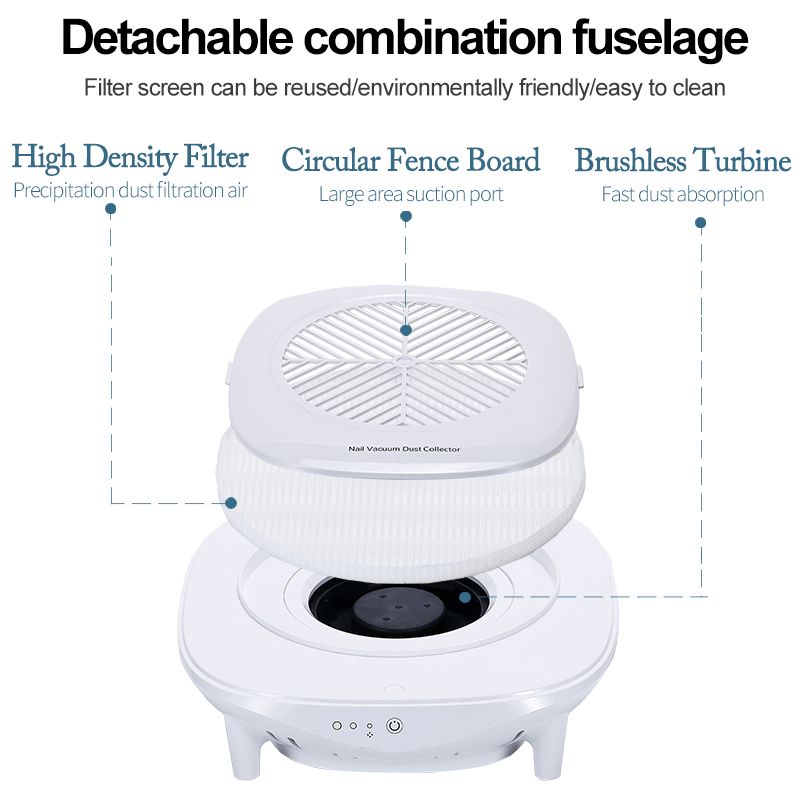 48W Strong Nail Dust Collector Nail Vacuum Cleaner Suction Nail Dust Collector Machine Powerful Nail Art Tool for Nails_ipsvogv.com