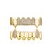 Unisex Jewelry Fashion full diamond mixed inlay vampire fangs trendy cool men decoration dentures gold braces personality accessoriesHIPHOP tooth_ipsvogv.com