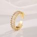 2022 New Simple And Cold Wind Cross Zircon Women's Fashion Personality Instagram Light Luxury Ring Index Finger_ipsvogv.com