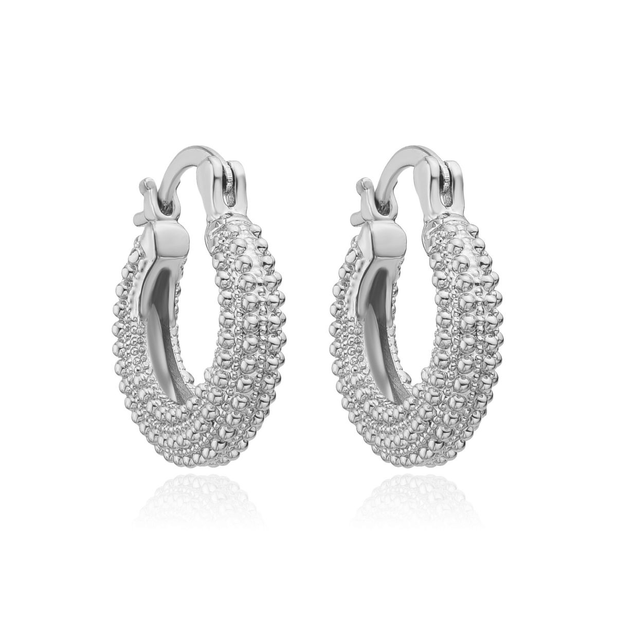 Women’s Jewelry Set Fashion Heavy Metal Texture High Grade Earrings Granular Design Real Gold Plated Geometric Copper Tube Retro Earrings_ipsvogv.com