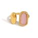 Gold Retro Luxury AAA Colored Zircon Adjustable Stainless Steel Ring For Women Fashion Gift_ipsvogv.com