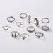 Wing Love Crescent Leaf Joint Triangle 12 Piece Set Ring_ipsvogv.com