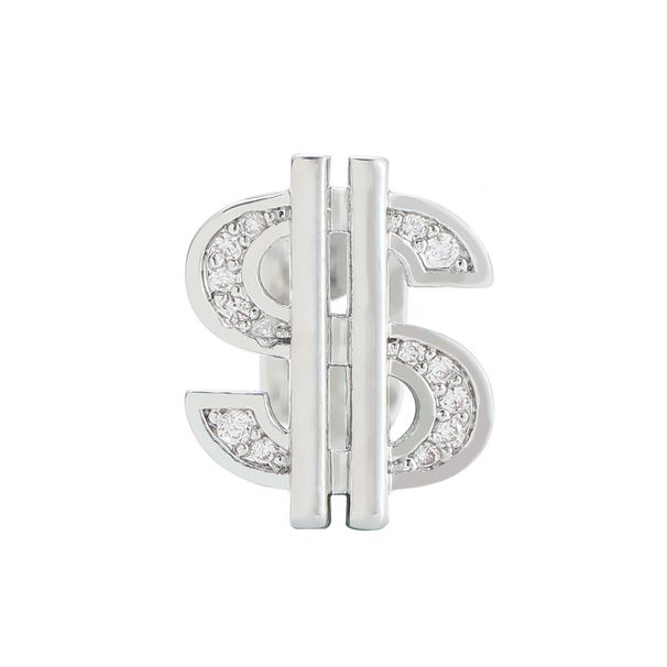 Body Jewelry New Hip Hop Single Dollar Braces Dollar Zircon Halloween Braces Teeth Grillz Accessories_ipsvogv.com