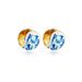 Women’s Jewelry Set Fashion Fashion Personality Ethnic Style Gold Blue And White Porcelain Earrings New Style Oil Drip Enamel Ceramic Ear Buckles_ipsvogv.com