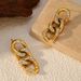 Women’s Jewelry Set Fashion Titanium Steel Diamond Cuban Chain Earrings Men And Women Personality Trend Jewelry Earrings Hot Products Recommended_ipsvogv.com