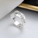 Chao Sheng S Pure Silver Korean Version English Letter Small Zircon Ins Temperament Ladylike Style Best Friend Gift Ring_ipsvogv.com