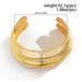 Exaggerated Ins Metal Texture Wide Face Female Personality Irregular Geometry CCB Beaded Bracelet_ipsvogv.com
