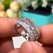 New Hand Decor Hip Hop Style Micro Inlaid Zircon Cuban Chain Trendy Men's And Women's Ring F917_ipsvogv.com