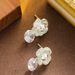 Korean Version Of Light Luxury Exquisite Small Fresh Drip Oil Camellia Earrings, Feminine Temperament Simple And_ipsvogv.com
