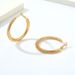Women's Jewelry Gold Popular Exaggerated Round Braided Wheat Ear S925 Silver Needle Earrings Copper Plated K Gold Hip Hop Large Earrings_ipsvogv.com
