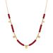 Summer Crystal Beaded Handmade Chain Diy Stainless Steel Necklace Female Retro French Clavicle Chain_ipsvogv.com