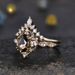 Sanjieins New Champagne Zircon Ring Women's Engagement Pair_ipsvogv.com