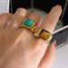 Women's Jewelry Gentle Temperament Inlaid Natural Tiger Eye Stone Ring Popular Hand Jewelry_ipsvogv.com