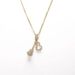 Slightly Inlaid With Diamond Gourd Pendant Necklace, Cross Chain, Attractive, Exquisite, Personalized Jewelry,_ipsvogv.com