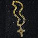 New Personalized Men's Full Diamond Chain Hip Hop Style Rotating Cross Pendant Necklace_ipsvogv.com