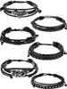 Punk 6-piece Sexy Rivet Set PU Leather Ins Couple Bracelet Women's Accessories_ipsvogv.com