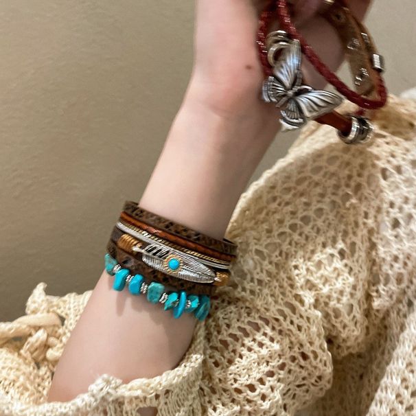 Bohemian Exotic Ethnic Style Layered Bracelet Women, New Chinese Hand Woven Rope For Girlfriends, Couple Accessories_ipsvogv.com