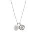 Personalized Fashion English Lettering Oval Compass Pendant Sisters Necklace_ipsvogv.com