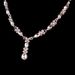 New Bride Jewelry Two-Piece Set Necklace Earrings Wedding Dress Accessories_ipsvogv.com