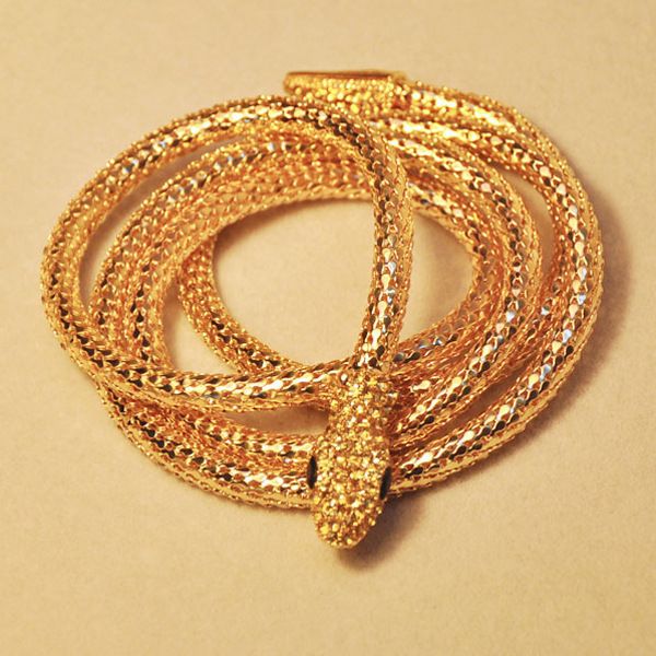 Waist Alloy Diamond Snake Necklace Collar Chain Jewelry_ipsvogv.com