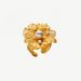 stainless steel flower pearl ring ins high grade titanium steel rings non fading jewelry_ipsvogv.com
