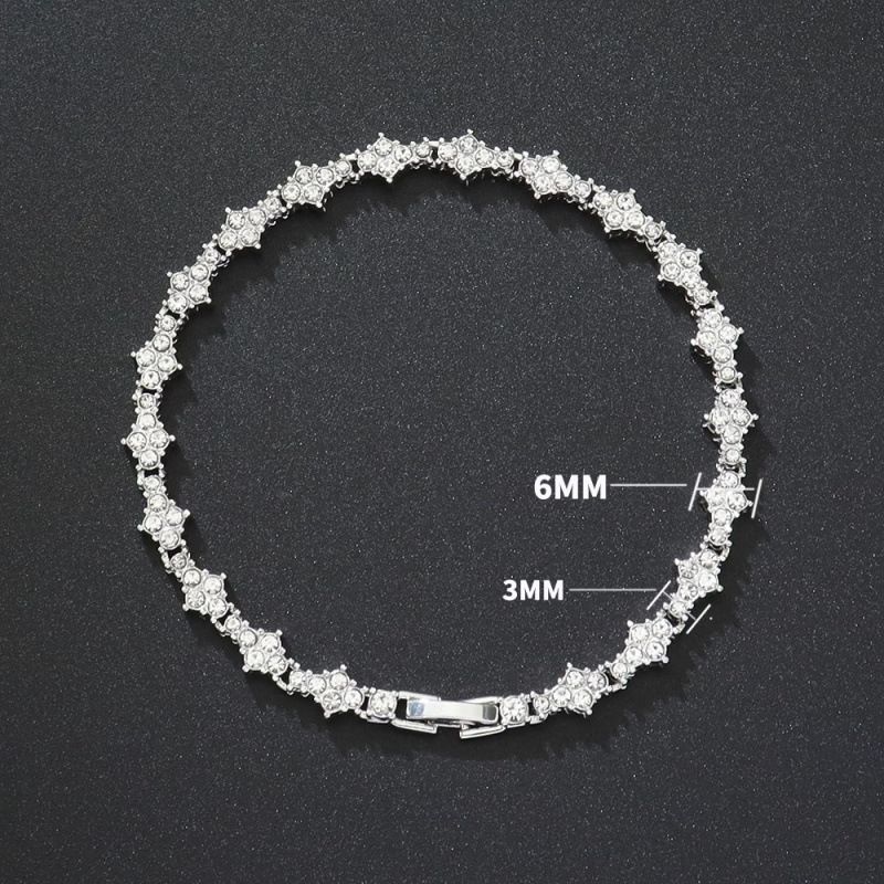 American Style Micro Pave Zircon Bracelet Men's Hip-Hop Band Niche Design Sense Jewelry R_ipsvogv.com