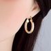 Unisex Brass With Real Gold Plating, Hot Selling Across Fashionable Three Color Circle Earrings, Ladies' Versatile Earrings_ipsvogv.com