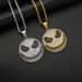 Jack Skellington Skull Cartoon Pendant Hip Hop Titanium Steel Necklace DZ492_ipsvogv.com
