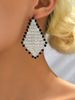 Unisex Earrings Shiny Exaggerated Diamond Claw Chain Rhinestone Earrings Earrings Three Colors To Choose Fashionable And Versatile_ipsvogv.com