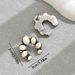 Popular Bohemian Style Women's Earrings Personalized Retro Gemstone U Shaped Earrings Versatile High End_ipsvogv.com