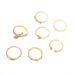 Instagram New Full Diamond Star Moon Snake Personalized 7-piece Ring Set For Women_ipsvogv.com