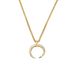 Sterling silver gold-plated simple personality necklace female clavicle chain Fashion_ipsvogv.com