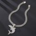 Hip Hop Shark Pendant High Quality Fashion T Square Diamond Alloy Cuban Chain Necklace Pendant_ipsvogv.com
