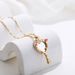 Hot Selling New Creative Love Magic Mirror Clavicle Necklace For Women Light Luxury Sweet Cute Niche Design Necklace_ipsvogv.com